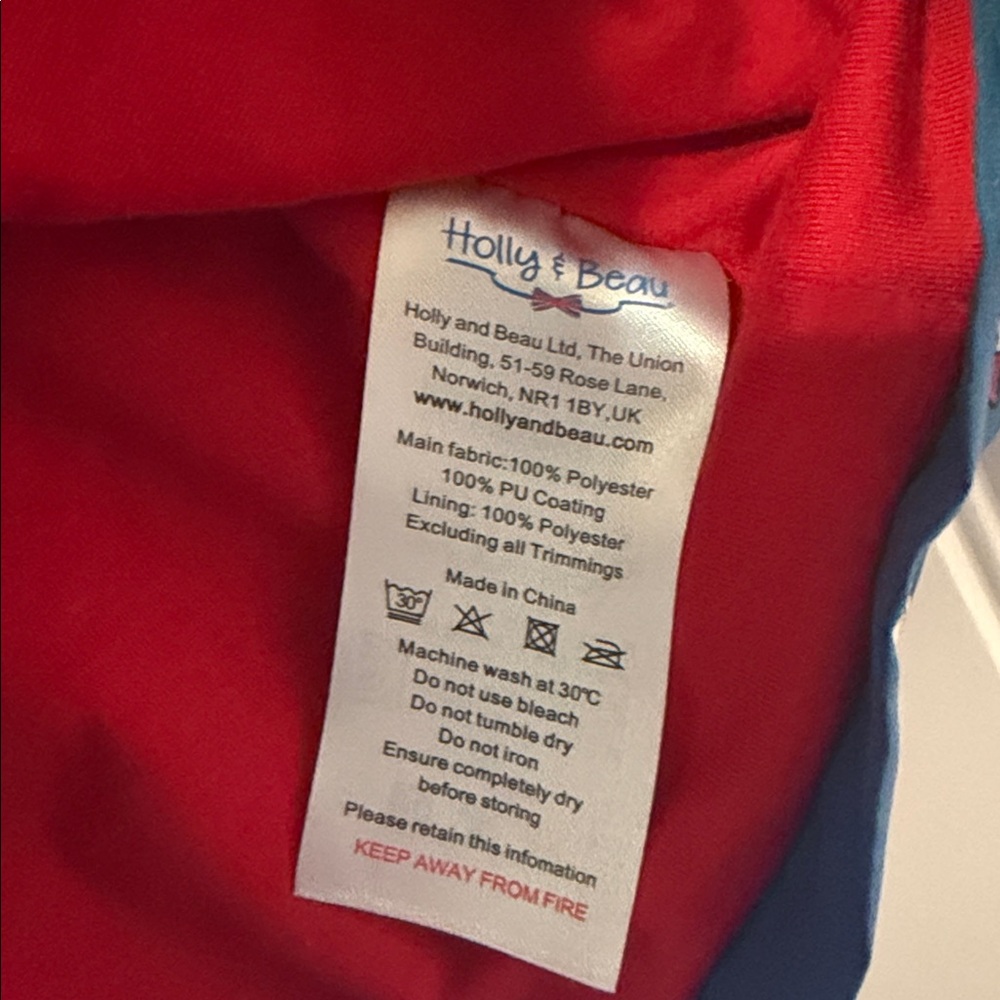 HOLLY & BEAU KID COLOR CHANGING RAINCOAT BRITISH DESIGNED POCKETS AGE 2 92-98 cm - Picture 5 of 7